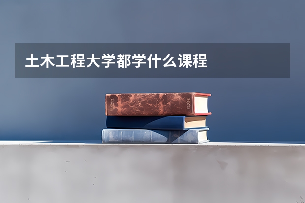 土木工程大學都學什么課程