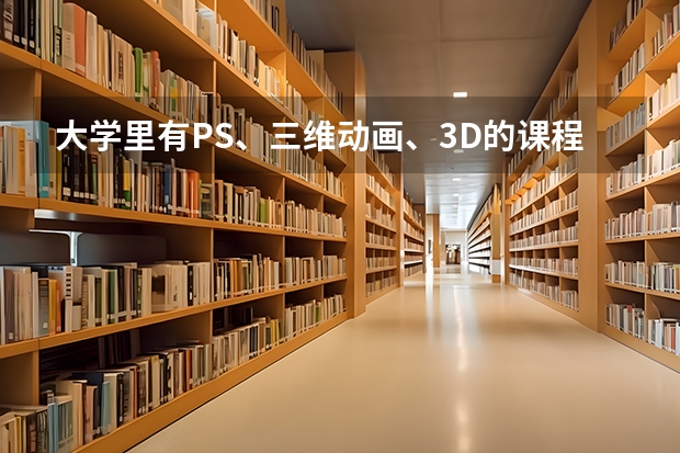 大學(xué)里有PS、三維動畫、3D的課程嗎？
