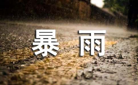 小學(xué)生描寫(xiě)暴雨的作文